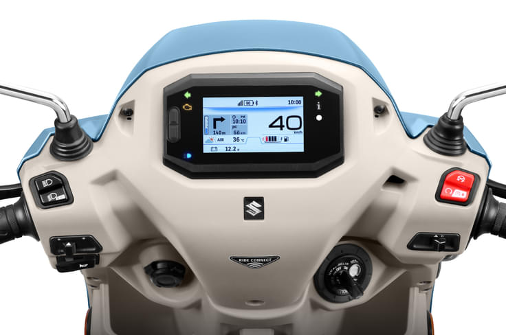 Suzuki has also introduced a TFT display with the Access Suzuki has also introduced a TFT display with the Access